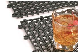 Abtropfmatte, 33x33cm, schwarz