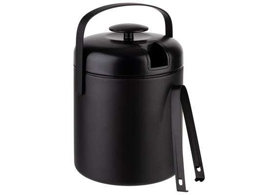 Eiseimer Set Polar, 1,3 Liter, Edelstahl schwarz