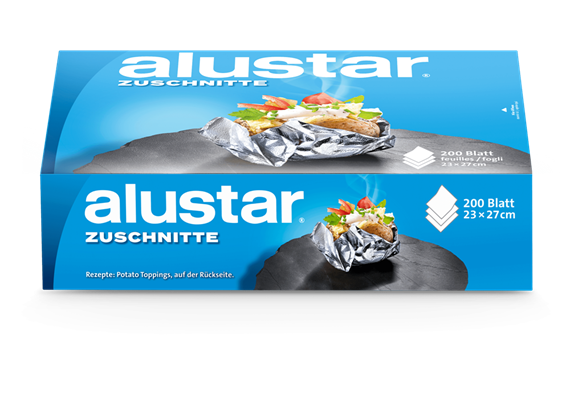 Goldfolie, Alu,-Zuschnitte 23 x 27cm, 200 Blatt