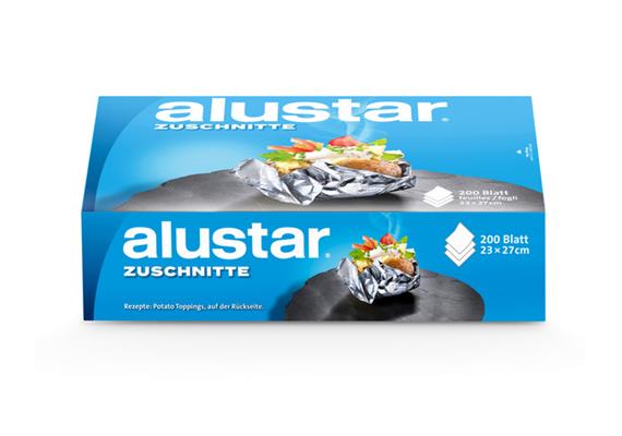 Goldfolie, Alu,-Zuschnitte 23 x 27cm, 200 Blatt