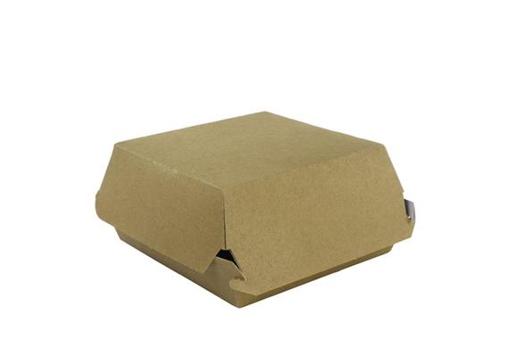 Hamburger Boxen braun,12x12cm Karton à 500 Stück