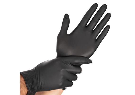 Handschuhe Diablo, Latex, Grösse M, schwarz, 100 Stück