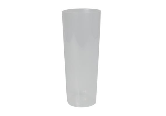 Longdrinkbecher PP, 3dl, geeicht, weich, milchig, 600 Stück