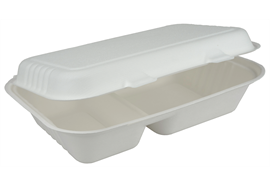 Menü-Box, weiss, 500/350ml, Karton 250 Stück