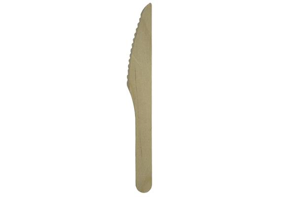 Messer aus Holz, braun,16,5cm, Pack à 100 Stück
