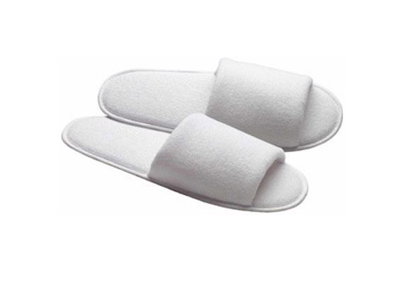 Pantoffeln Frotté weiss 29cm, Karton à 100 Stück