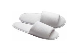 Pantoffeln Frotté weiss 29cm, Karton à 100 Stück