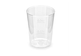 Shotbecher, 2 + 4cl geeicht, glasklar, Karton à 2'000 Stück