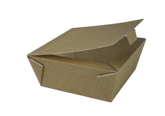 Snack-Box, braun,125x125x60mm/750ml, 140 Stück