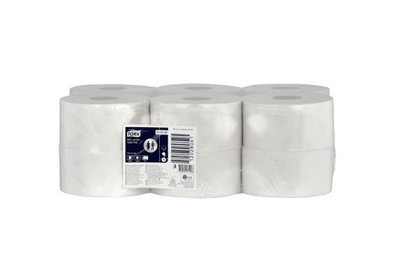 WC-Papier Tork, Mittelrolle, 2-lagig, Paket à 12 Rollen