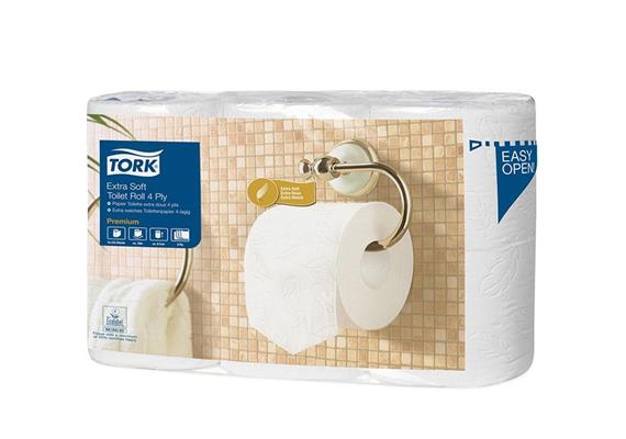 WC-Papier Tork Premium, 4 lagig, 153 Blatt, Paket à 42 Rollen